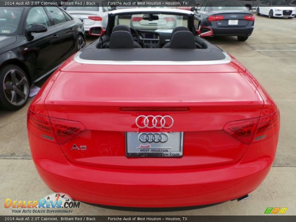 2014 Audi A5 2.0T Cabriolet Brilliant Red / Black Photo #5