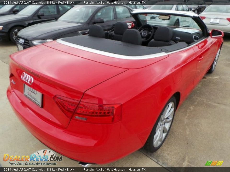 2014 Audi A5 2.0T Cabriolet Brilliant Red / Black Photo #6