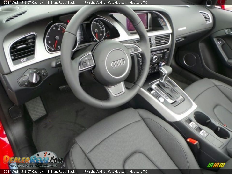 Black Interior - 2014 Audi A5 2.0T Cabriolet Photo #11
