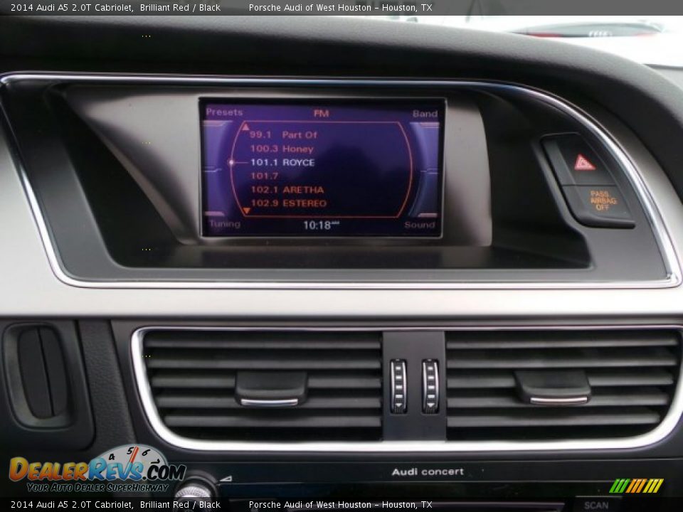 2014 Audi A5 2.0T Cabriolet Brilliant Red / Black Photo #17
