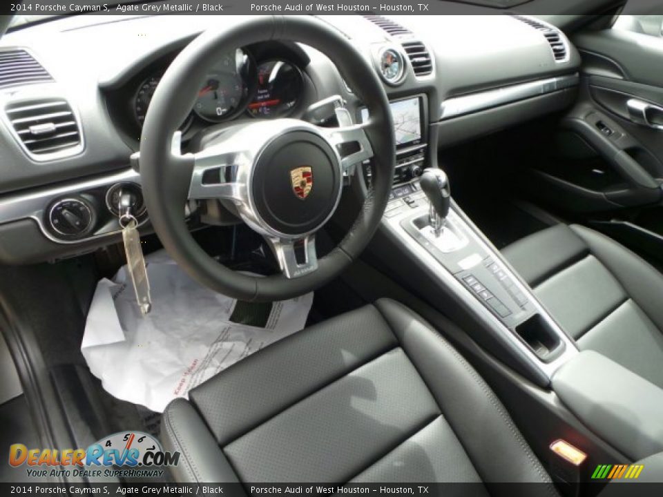 2014 Porsche Cayman S Agate Grey Metallic / Black Photo #13