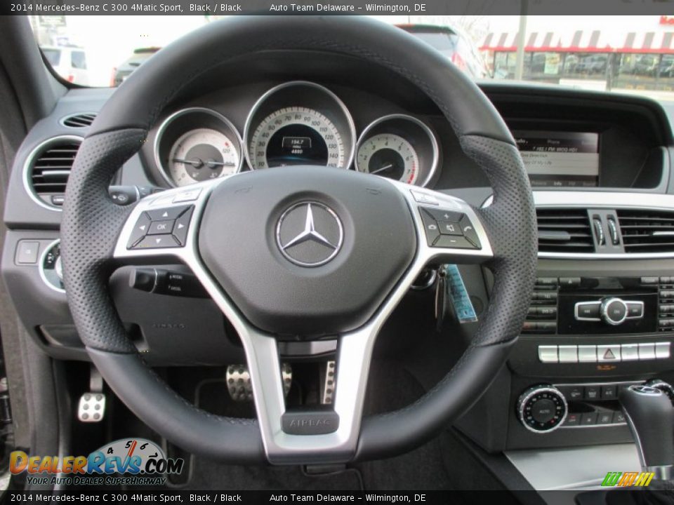 2014 Mercedes-Benz C 300 4Matic Sport Black / Black Photo #13