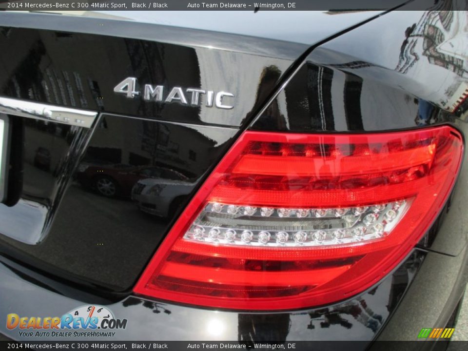 2014 Mercedes-Benz C 300 4Matic Sport Black / Black Photo #33