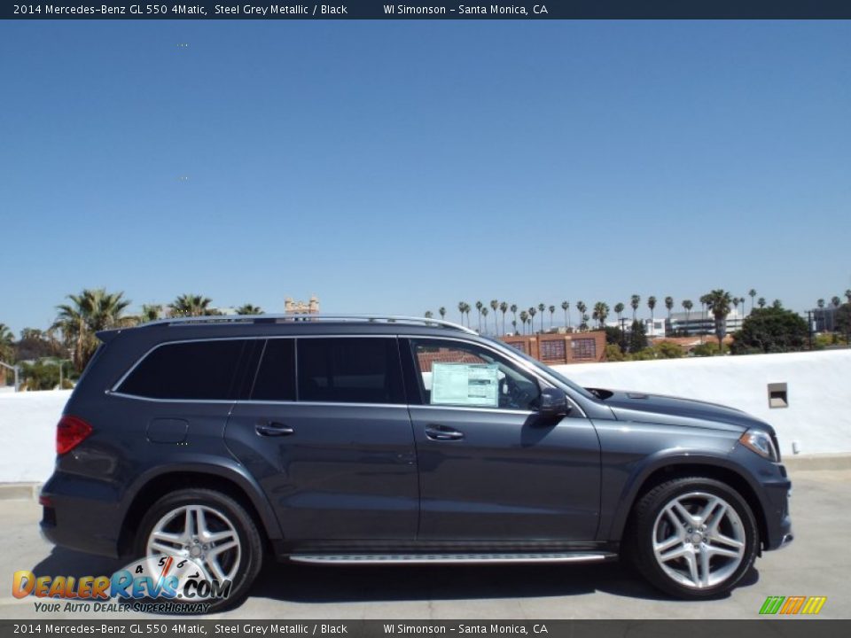 2014 Mercedes-Benz GL 550 4Matic Steel Grey Metallic / Black Photo #3