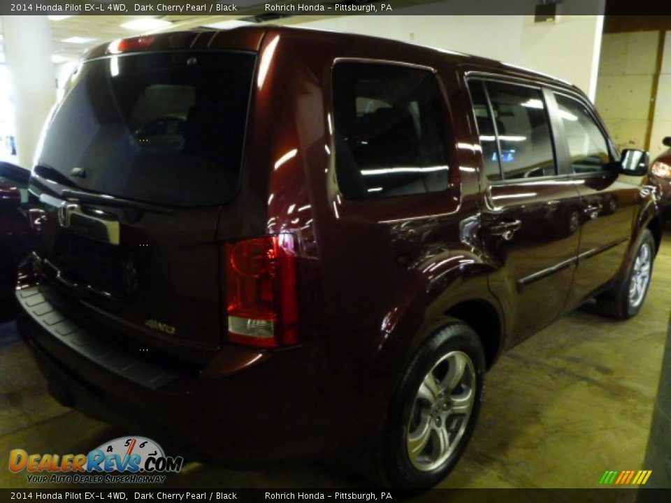 2014 Honda Pilot EX-L 4WD Dark Cherry Pearl / Black Photo #3