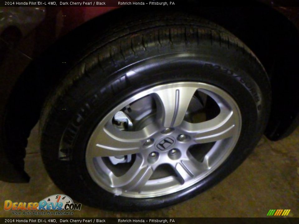 2014 Honda Pilot EX-L 4WD Dark Cherry Pearl / Black Photo #9