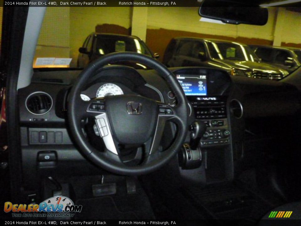 2014 Honda Pilot EX-L 4WD Dark Cherry Pearl / Black Photo #12