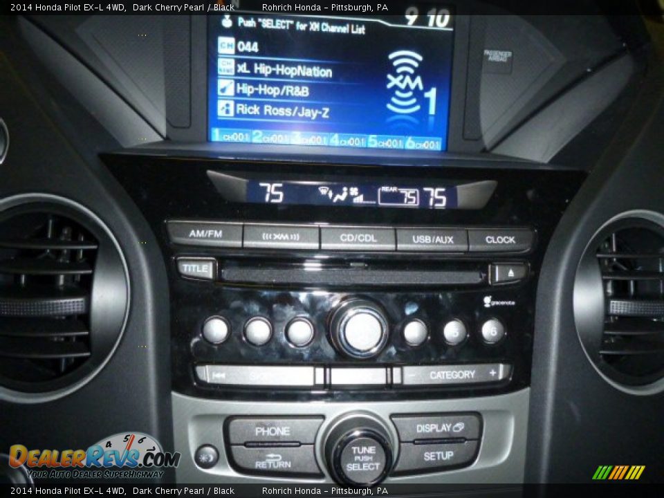 2014 Honda Pilot EX-L 4WD Dark Cherry Pearl / Black Photo #17