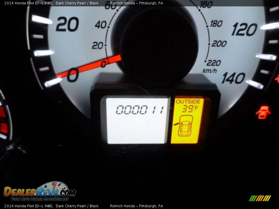 2014 Honda Pilot EX-L 4WD Dark Cherry Pearl / Black Photo #20