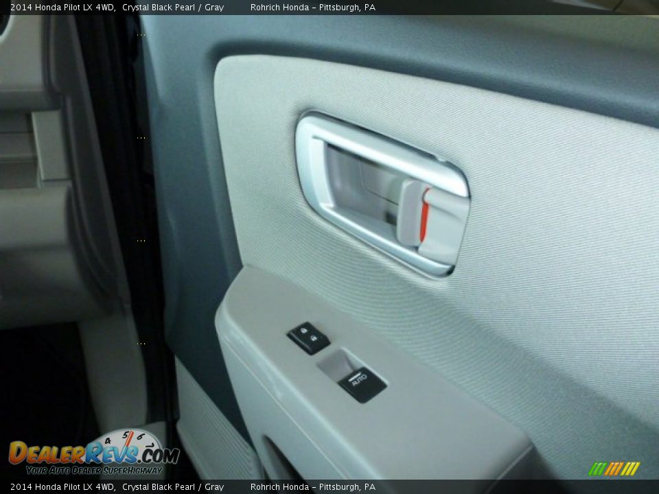 2014 Honda Pilot LX 4WD Crystal Black Pearl / Gray Photo #5