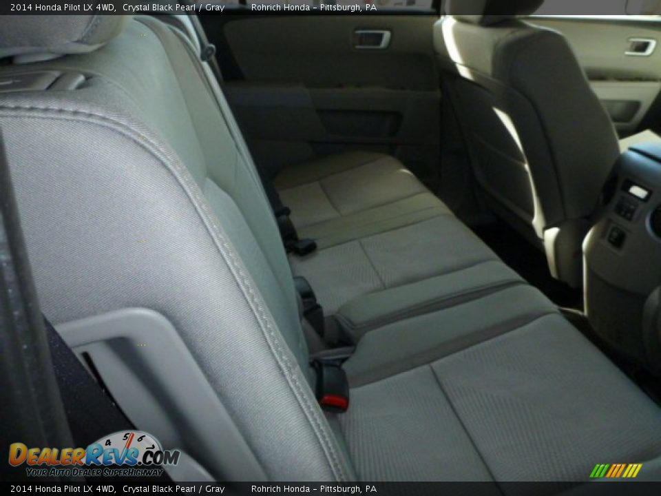 2014 Honda Pilot LX 4WD Crystal Black Pearl / Gray Photo #8