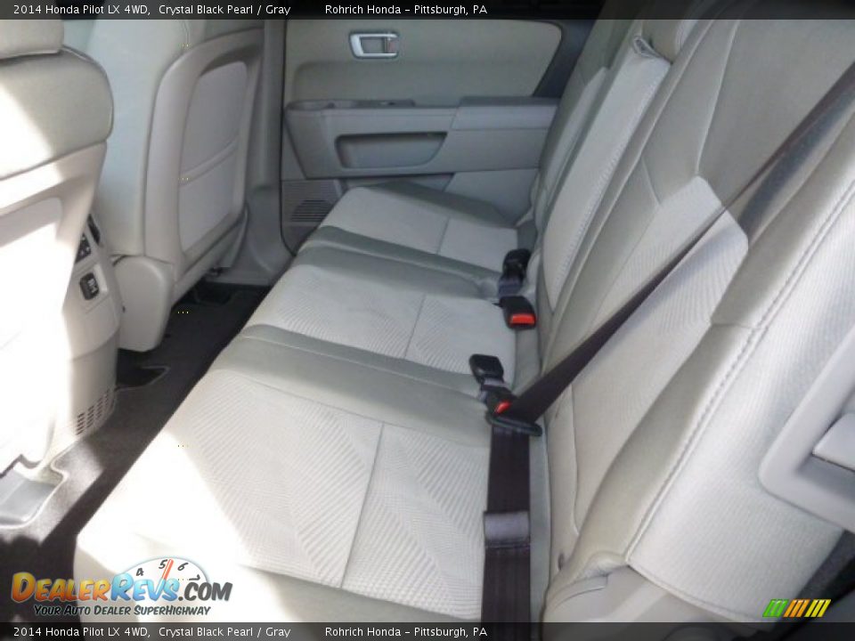2014 Honda Pilot LX 4WD Crystal Black Pearl / Gray Photo #10