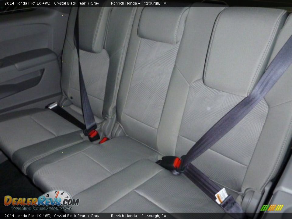 2014 Honda Pilot LX 4WD Crystal Black Pearl / Gray Photo #11