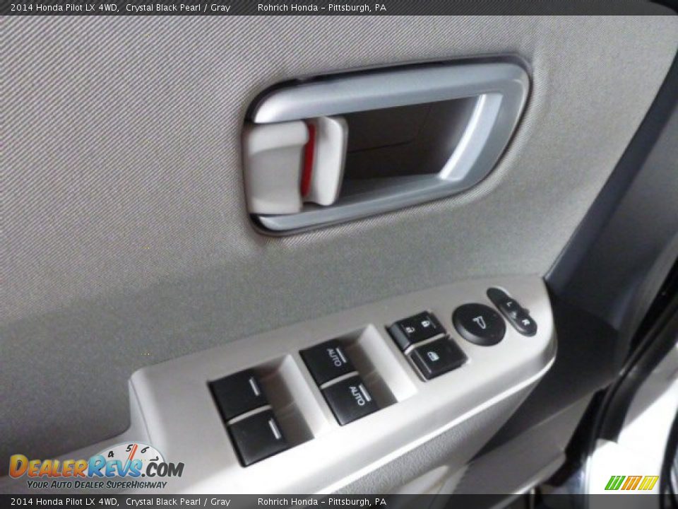 2014 Honda Pilot LX 4WD Crystal Black Pearl / Gray Photo #13