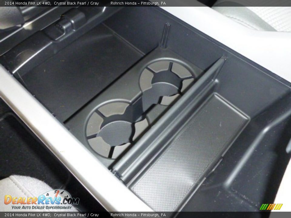 2014 Honda Pilot LX 4WD Crystal Black Pearl / Gray Photo #17
