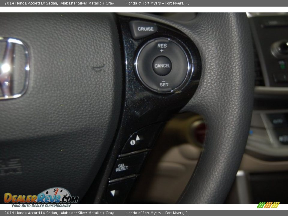 2014 Honda Accord LX Sedan Alabaster Silver Metallic / Gray Photo #17