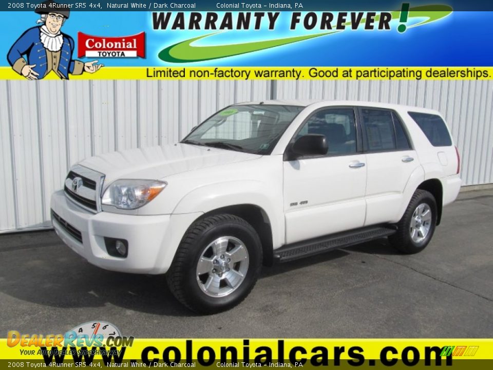 2008 Toyota 4Runner SR5 4x4 Natural White / Dark Charcoal Photo #1