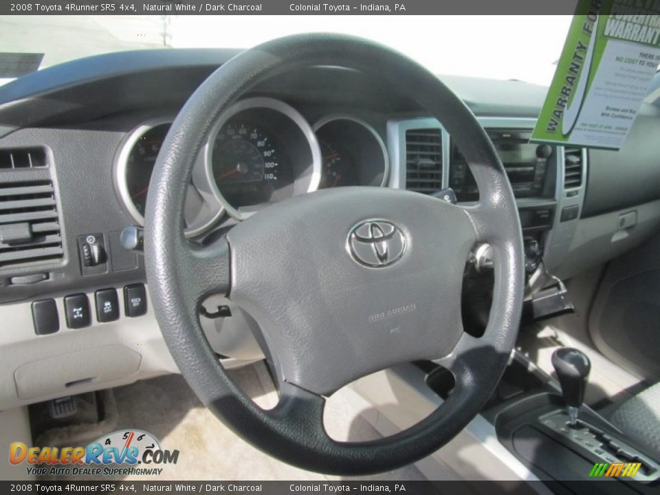2008 Toyota 4Runner SR5 4x4 Natural White / Dark Charcoal Photo #14