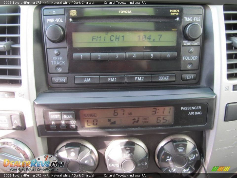 2008 Toyota 4Runner SR5 4x4 Natural White / Dark Charcoal Photo #16