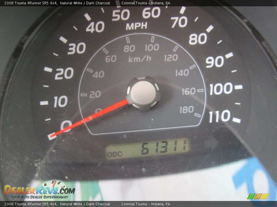 2008 Toyota 4Runner SR5 4x4 Natural White / Dark Charcoal Photo #19