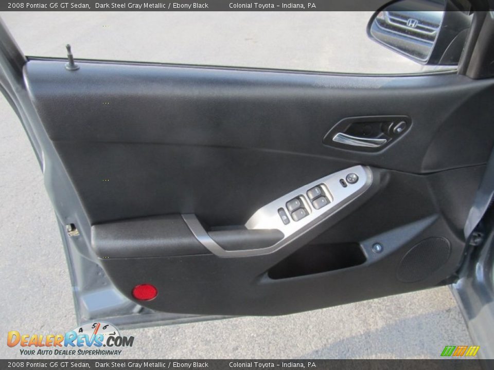 2008 Pontiac G6 GT Sedan Dark Steel Gray Metallic / Ebony Black Photo #11