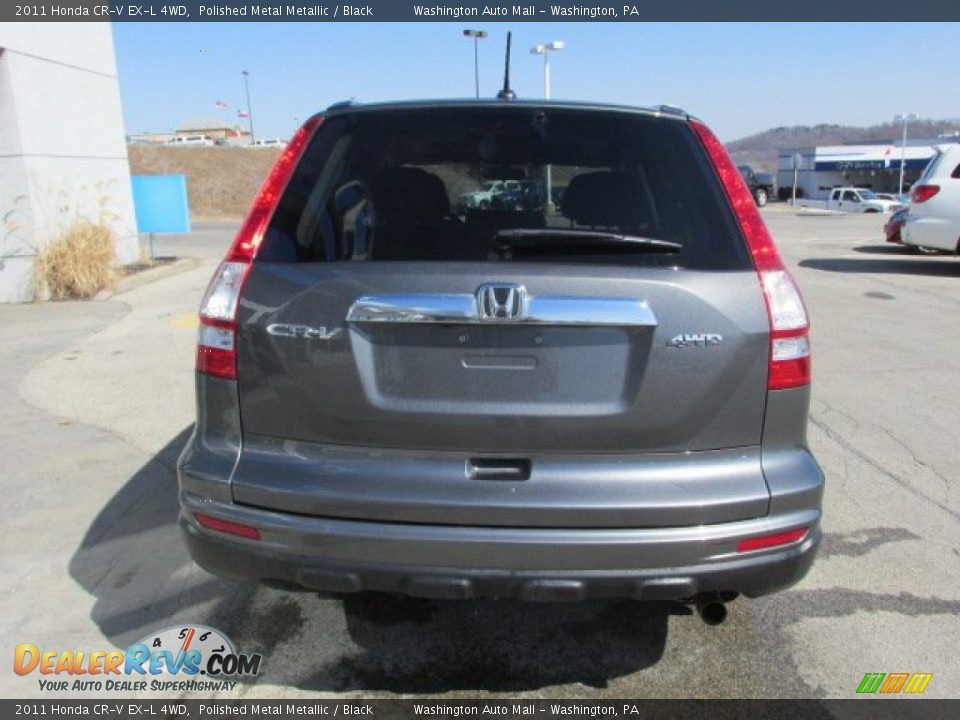 2011 Honda CR-V EX-L 4WD Polished Metal Metallic / Black Photo #8