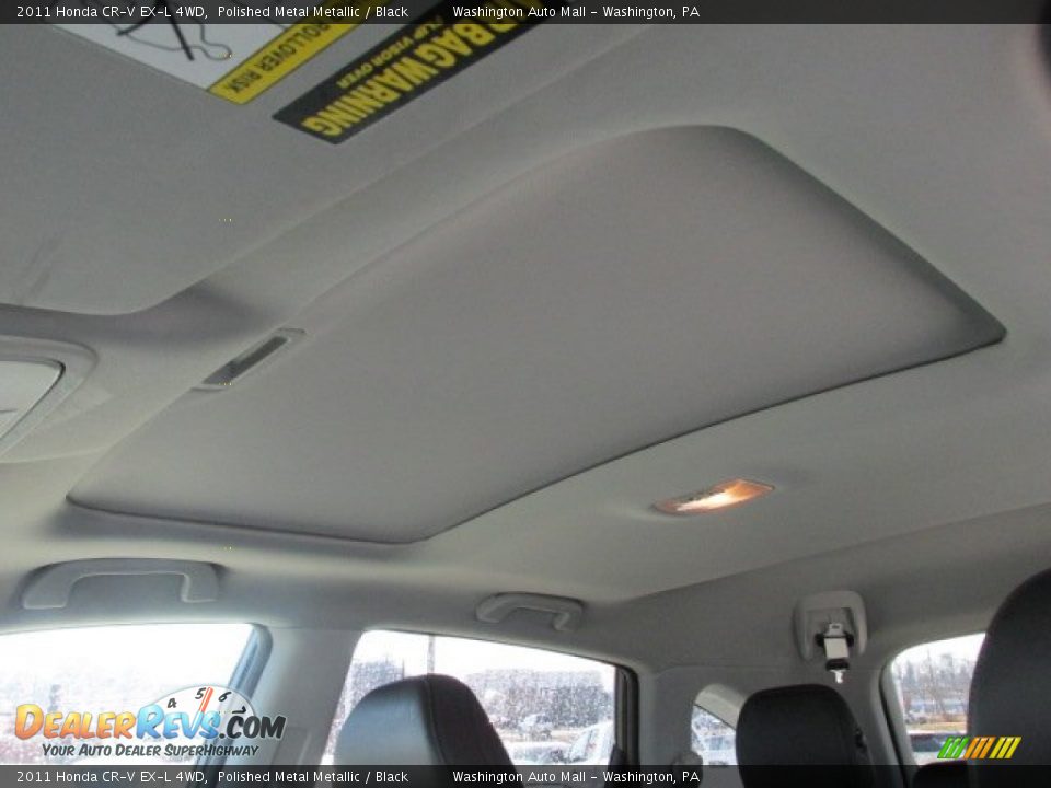 2011 Honda CR-V EX-L 4WD Polished Metal Metallic / Black Photo #10