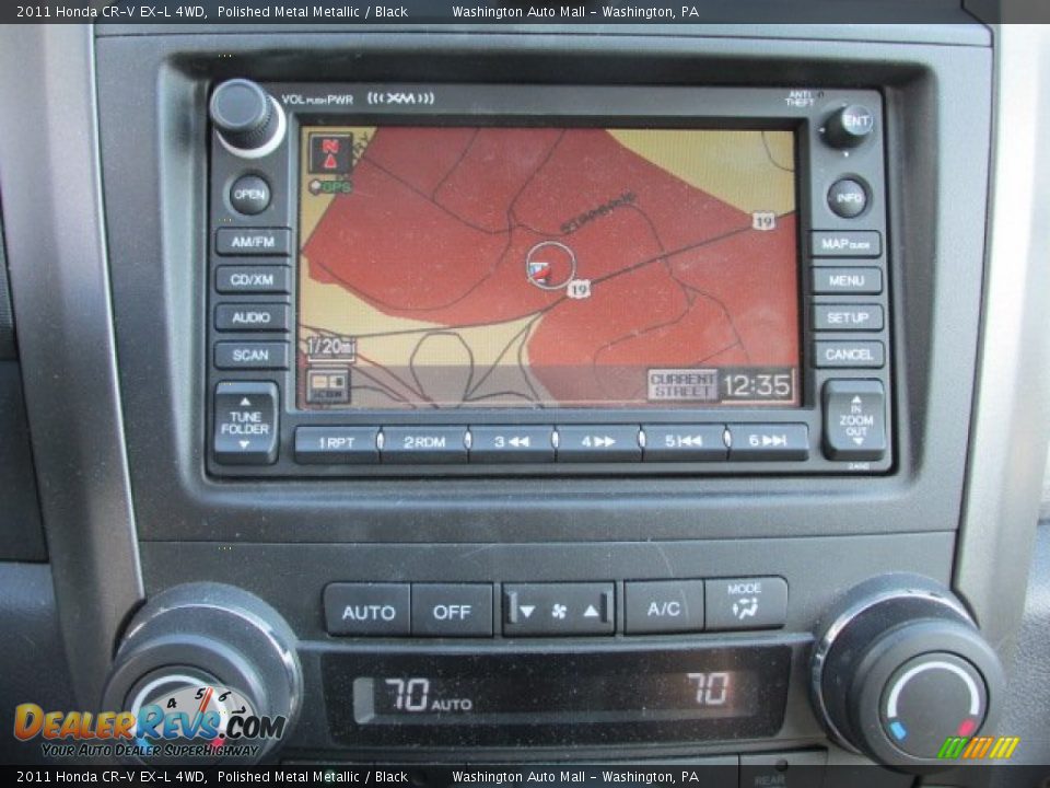 2011 Honda CR-V EX-L 4WD Polished Metal Metallic / Black Photo #13