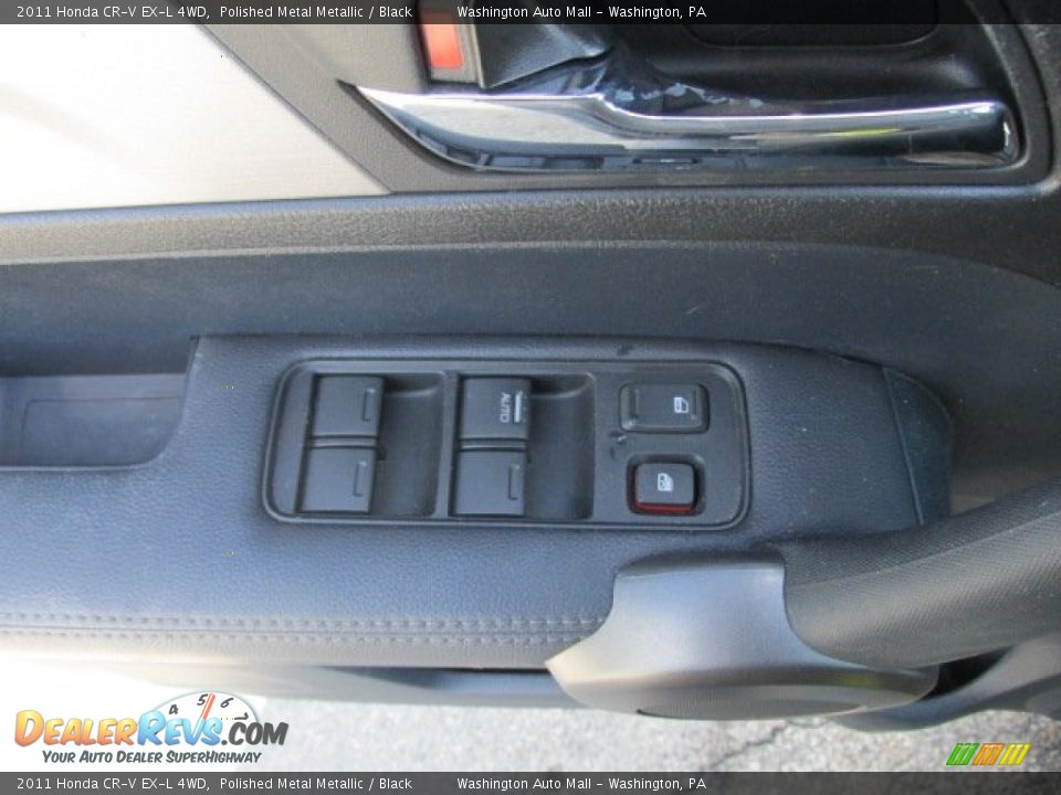 2011 Honda CR-V EX-L 4WD Polished Metal Metallic / Black Photo #15