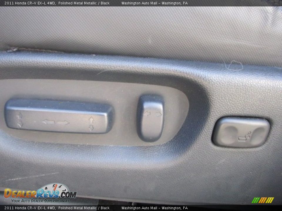2011 Honda CR-V EX-L 4WD Polished Metal Metallic / Black Photo #16
