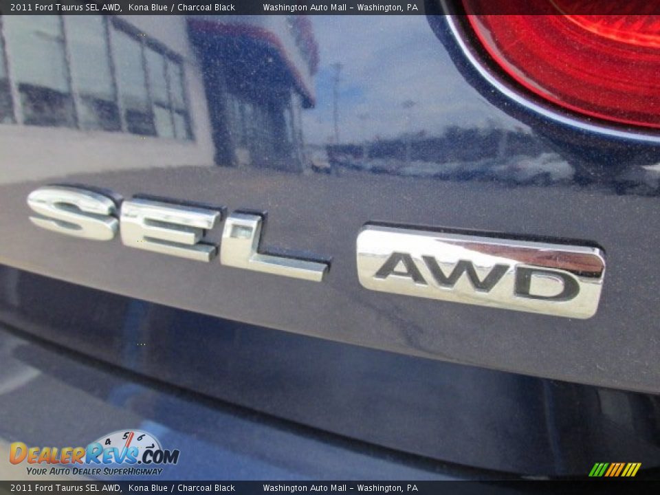 2011 Ford Taurus SEL AWD Kona Blue / Charcoal Black Photo #3