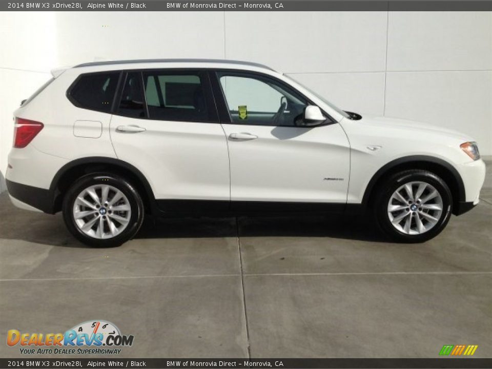2014 BMW X3 xDrive28i Alpine White / Black Photo #2