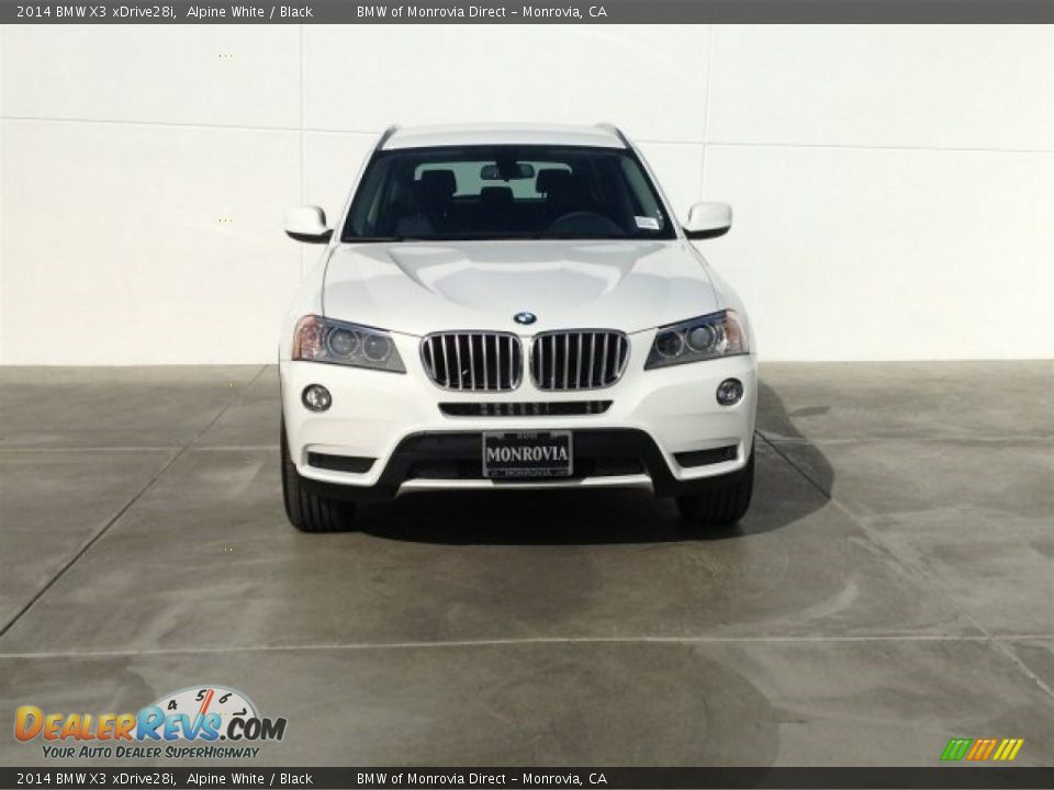 2014 BMW X3 xDrive28i Alpine White / Black Photo #3