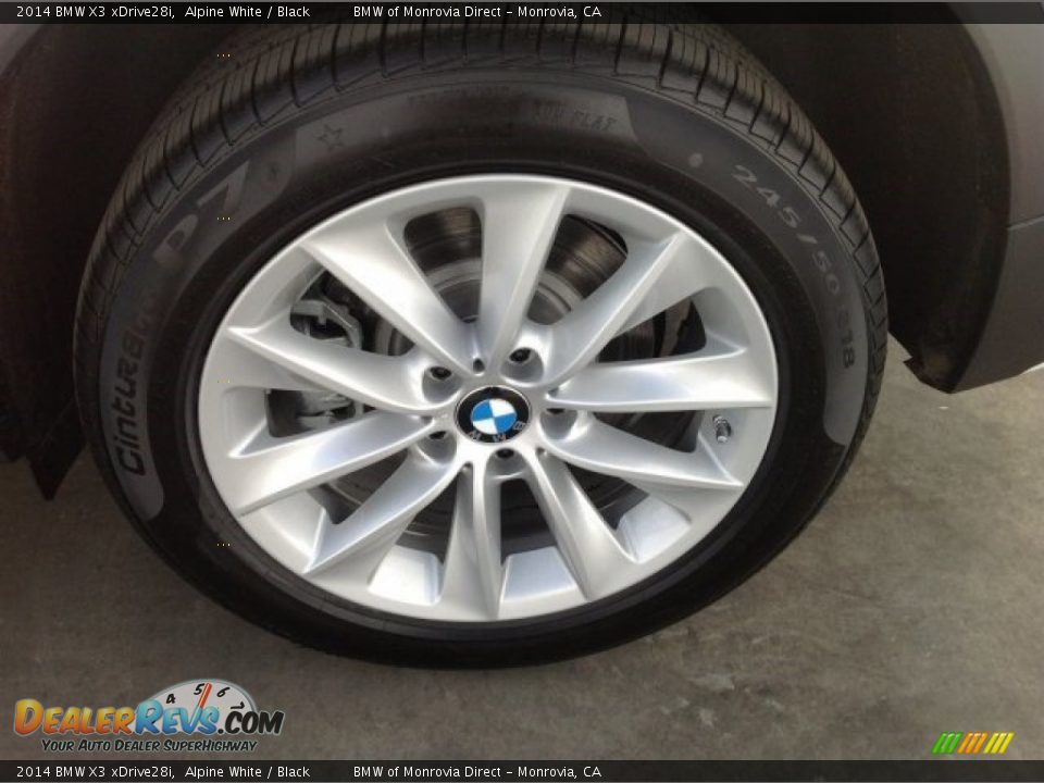 2014 BMW X3 xDrive28i Alpine White / Black Photo #4