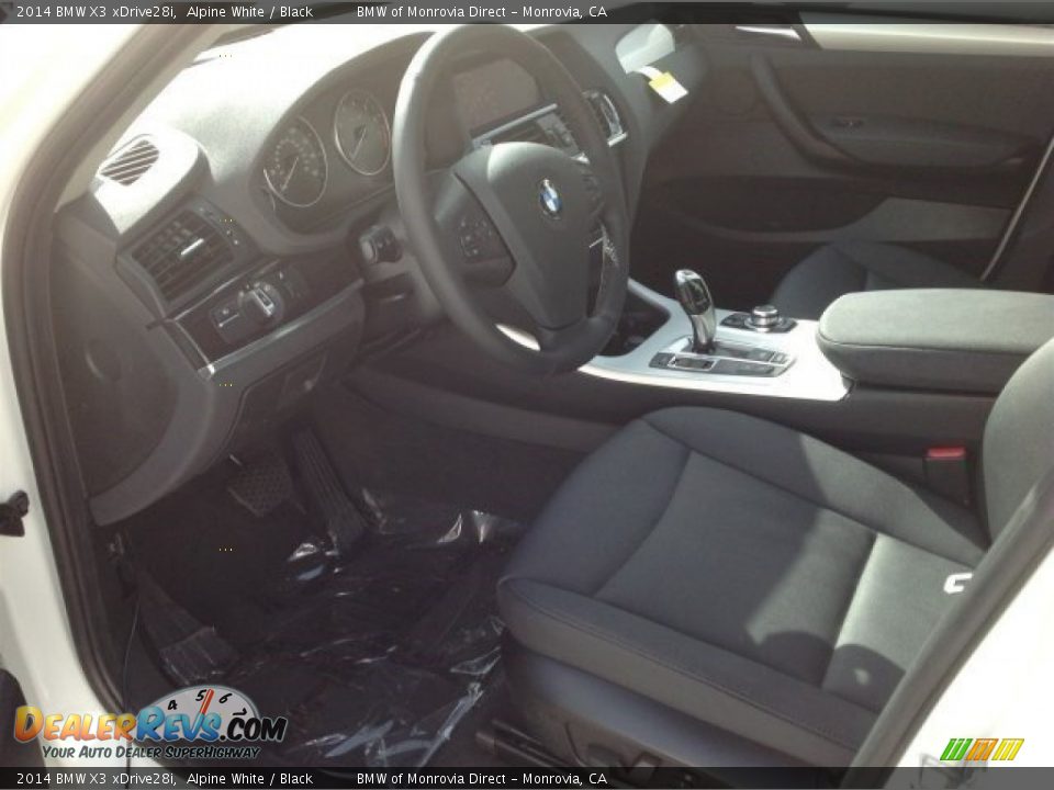 2014 BMW X3 xDrive28i Alpine White / Black Photo #6