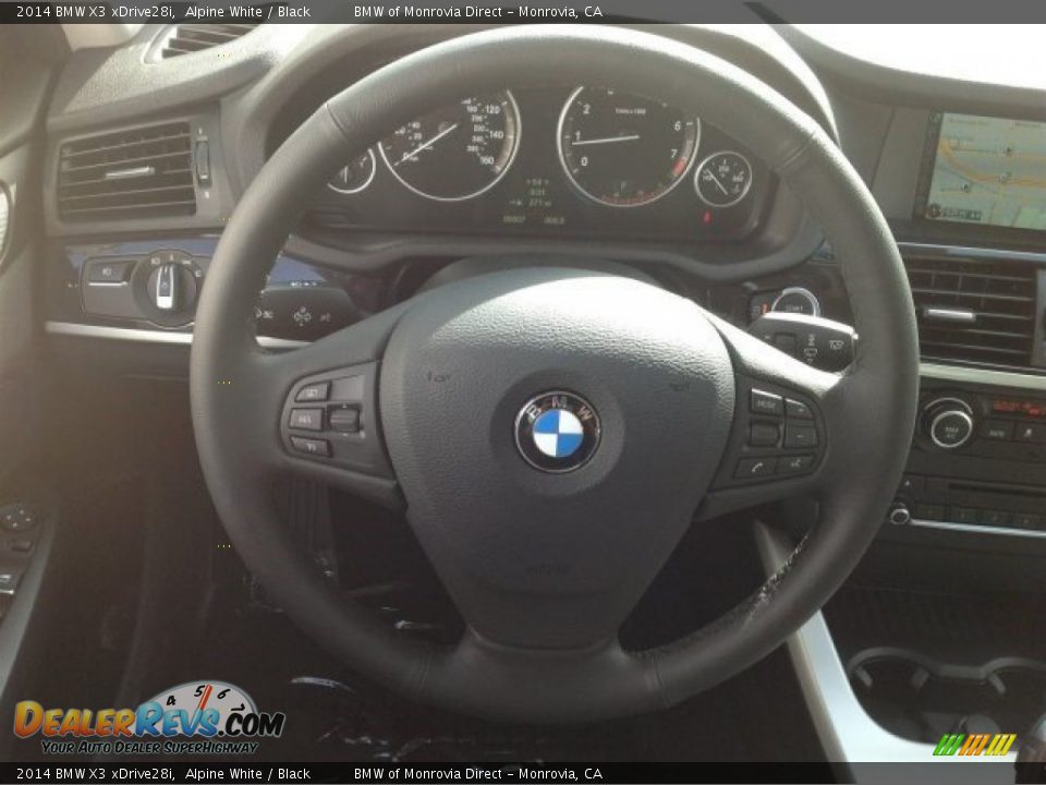 2014 BMW X3 xDrive28i Alpine White / Black Photo #9