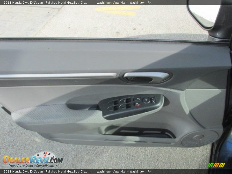 2011 Honda Civic EX Sedan Polished Metal Metallic / Gray Photo #11