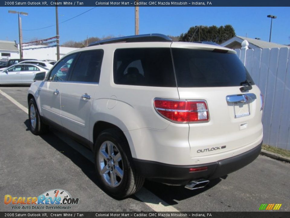 2008 Saturn Outlook XR Cream White / Tan Photo #4