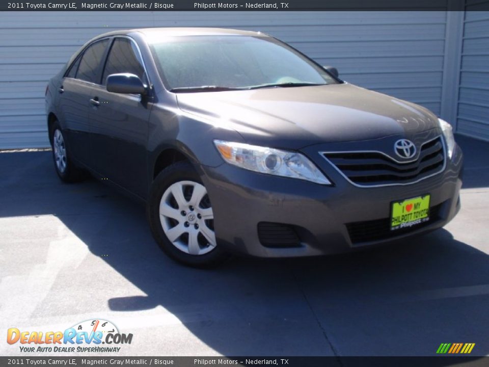 2011 Toyota Camry LE Magnetic Gray Metallic / Bisque Photo #2
