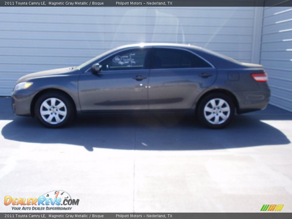 2011 Toyota Camry LE Magnetic Gray Metallic / Bisque Photo #6