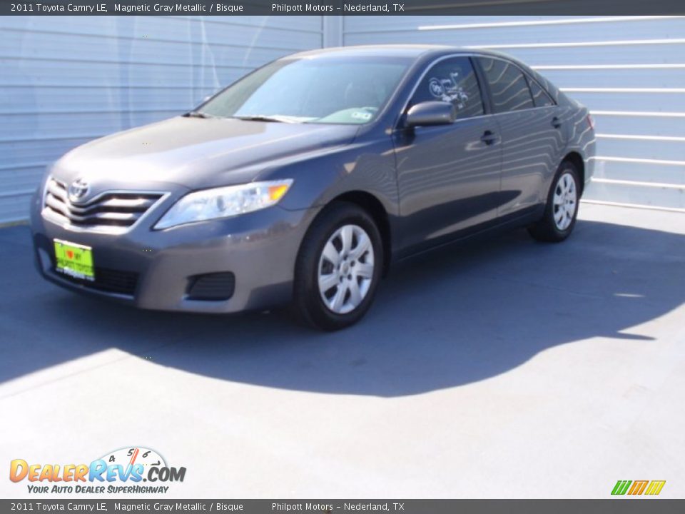2011 Toyota Camry LE Magnetic Gray Metallic / Bisque Photo #7