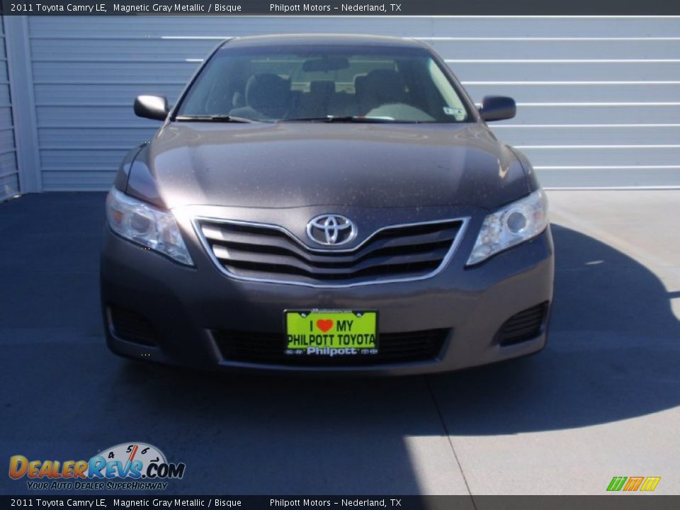 2011 Toyota Camry LE Magnetic Gray Metallic / Bisque Photo #8