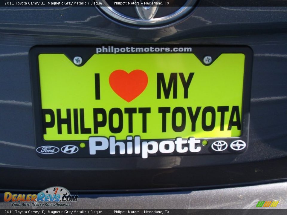 2011 Toyota Camry LE Magnetic Gray Metallic / Bisque Photo #19