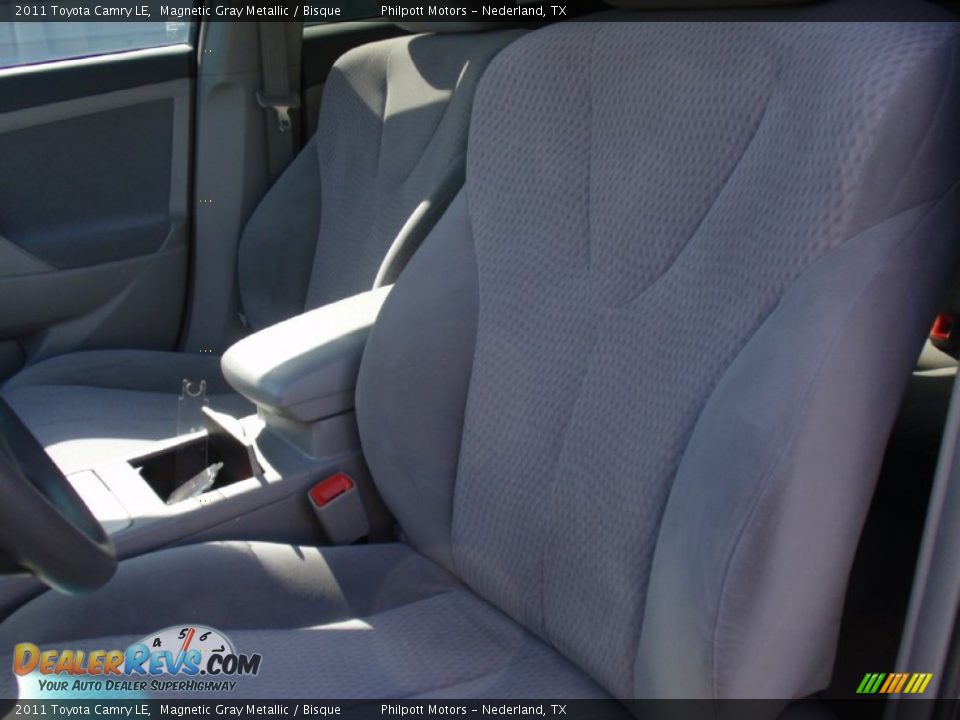 2011 Toyota Camry LE Magnetic Gray Metallic / Bisque Photo #36