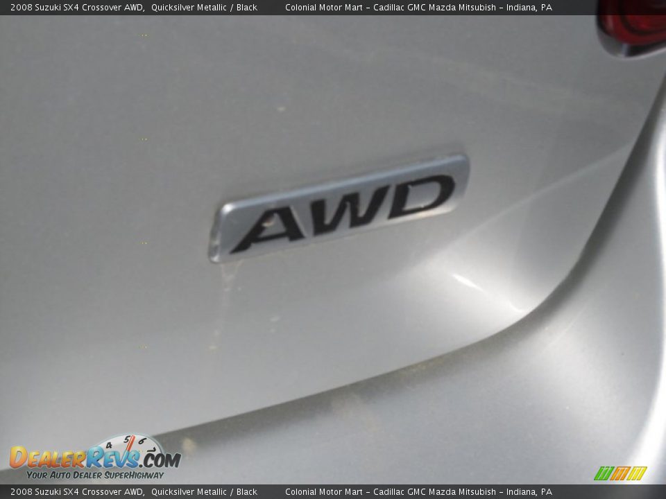 2008 Suzuki SX4 Crossover AWD Quicksilver Metallic / Black Photo #6