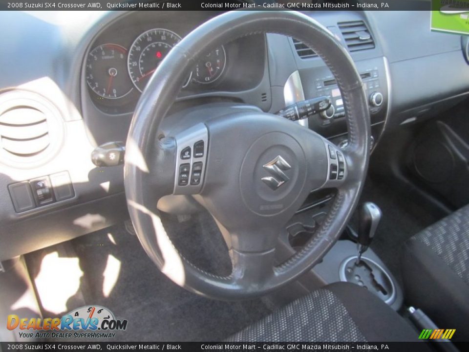 2008 Suzuki SX4 Crossover AWD Quicksilver Metallic / Black Photo #14