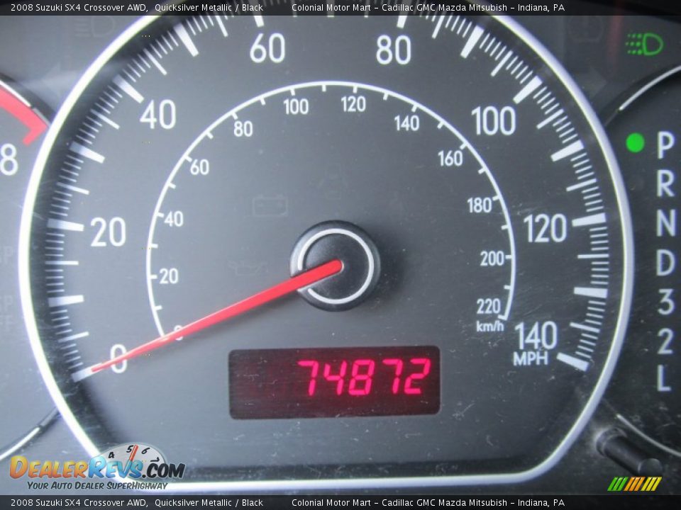 2008 Suzuki SX4 Crossover AWD Quicksilver Metallic / Black Photo #20