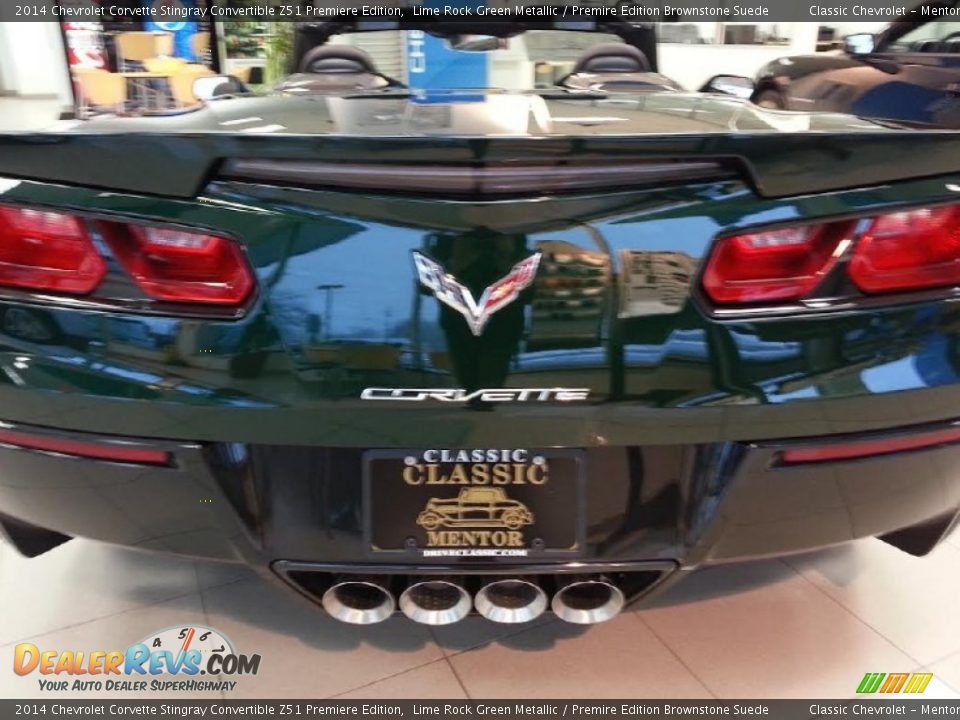 2014 Chevrolet Corvette Stingray Convertible Z51 Premiere Edition Lime Rock Green Metallic / Premire Edition Brownstone Suede Photo #3