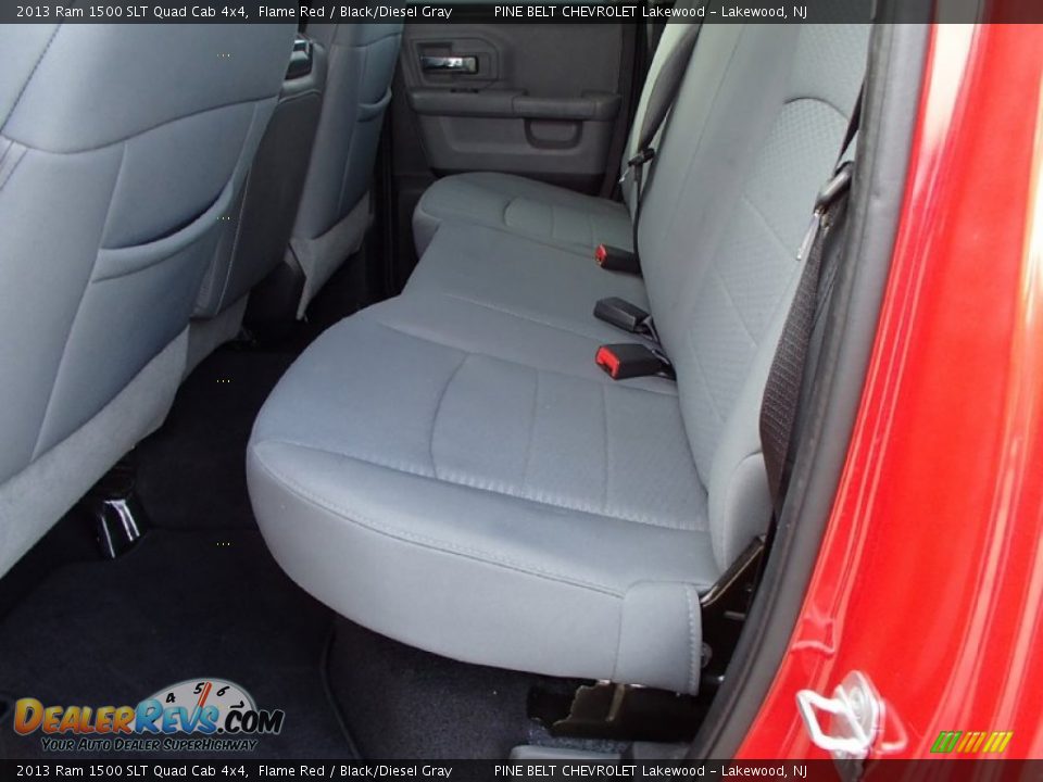 2013 Ram 1500 SLT Quad Cab 4x4 Flame Red / Black/Diesel Gray Photo #12