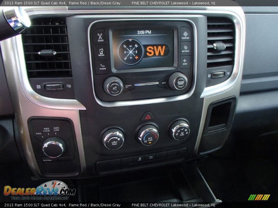 2013 Ram 1500 SLT Quad Cab 4x4 Flame Red / Black/Diesel Gray Photo #17